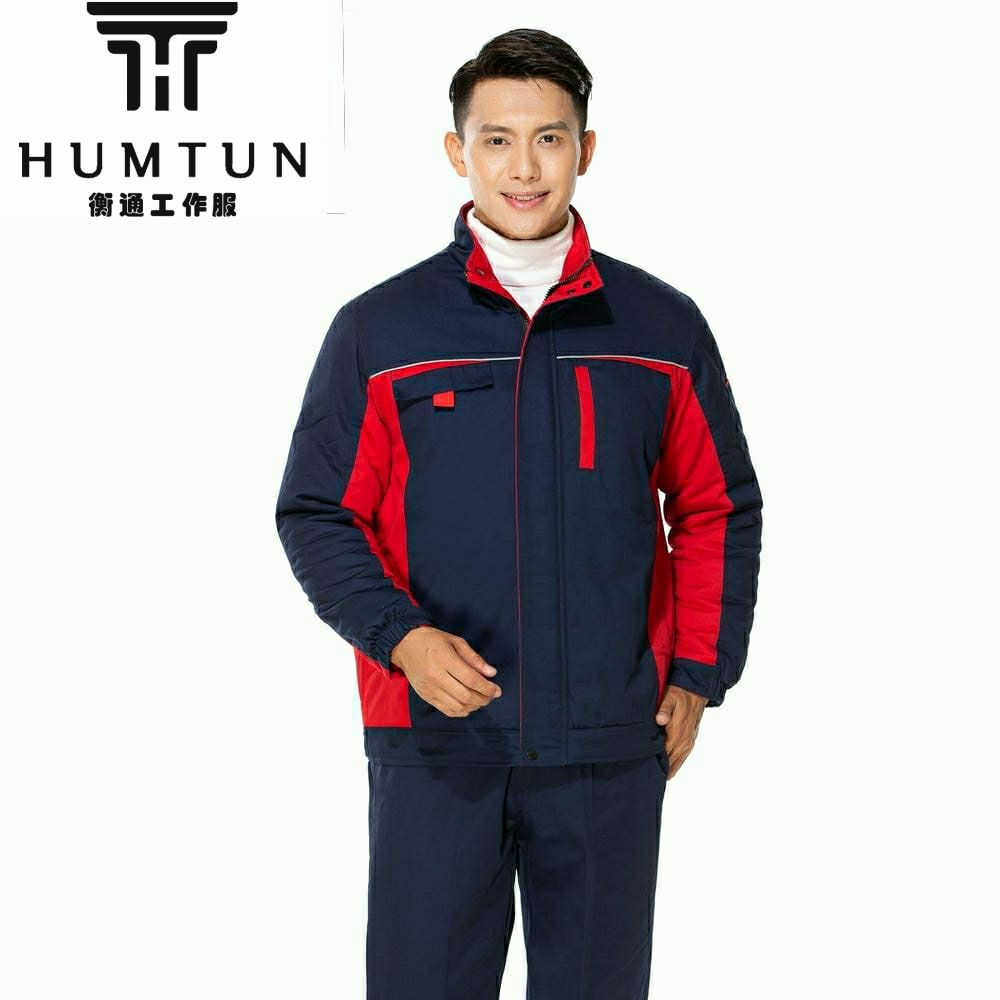 冬季全工藝滌棉紗卡可脫卸棉膽短款棉衣 工裝定制